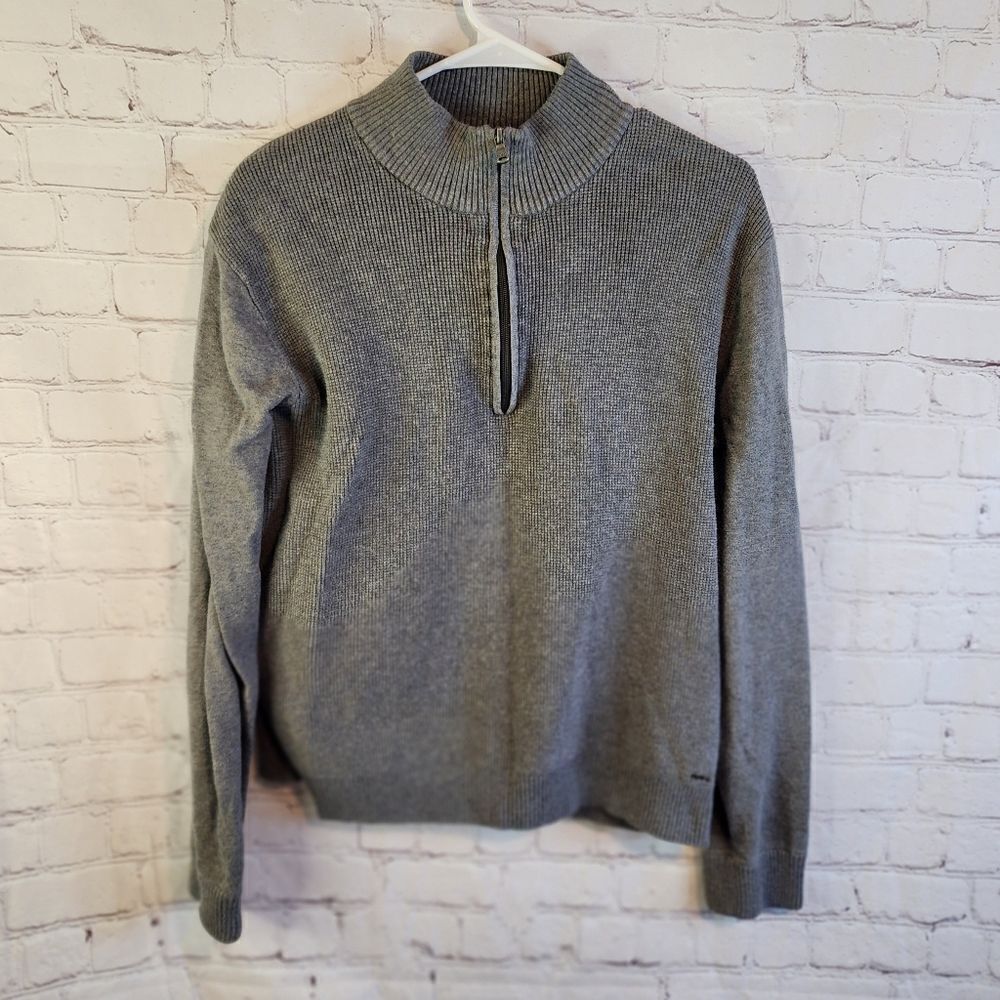 Men's Michael Kors zip up fleece sweater, size XL